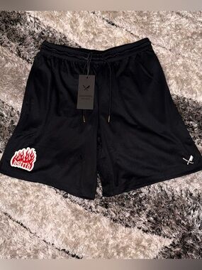 Distorted People Tattoo Forever Mesh Shorts Black Men’s XXL NWT